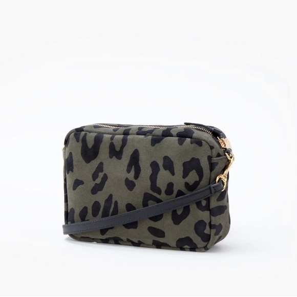 Clare V. Midi Sac Army Pablo Cat Suede Mini Stripes Crossbody Bag NWT - Picture 6 of 7